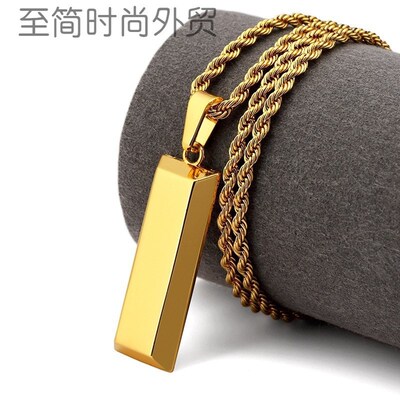 men fashion gold chain long necklace GD hiphop rapper chains