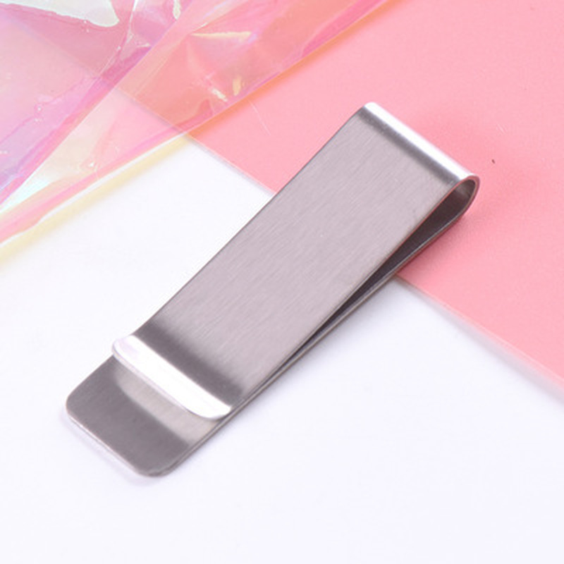 Stainless Steel Money Clip Simple Silver Brass Cash Clip跨境