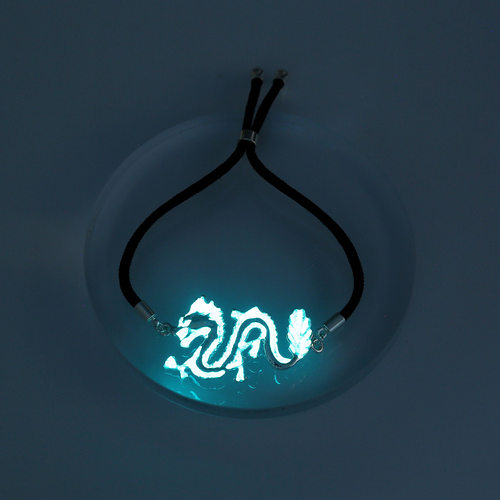 Fashionable Night Light Flying Dragon Men's Bracelet.