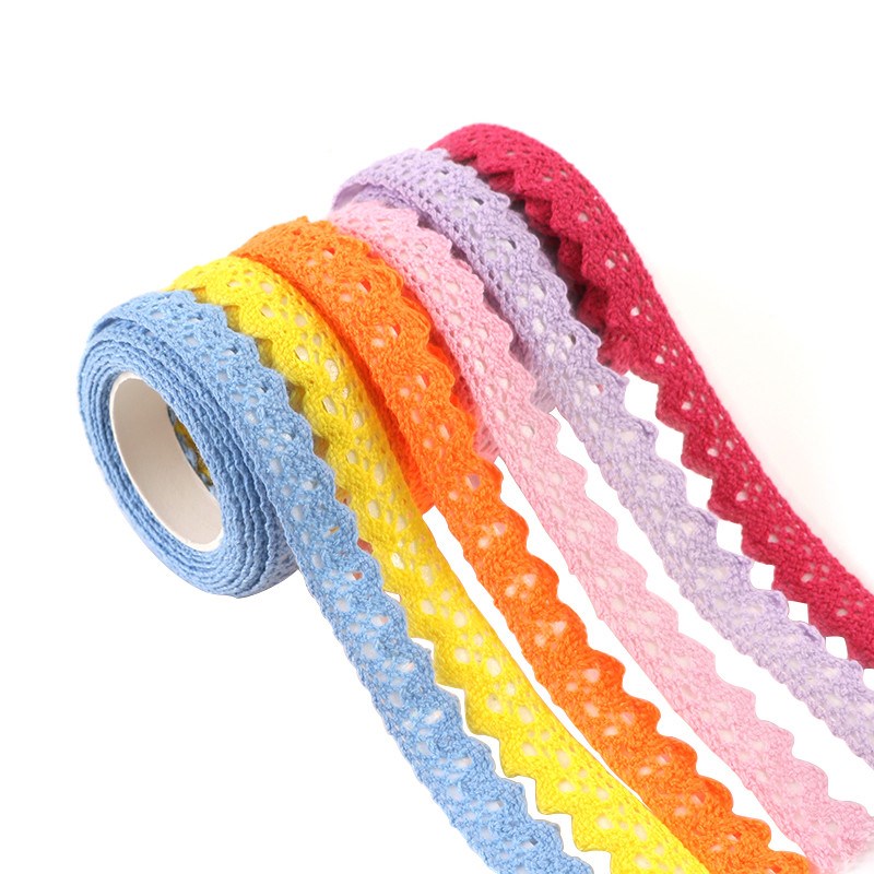 带背胶布艺蕾丝花边胶带贴纸彩色 幼儿园手工DIY相册贺卡装饰材料