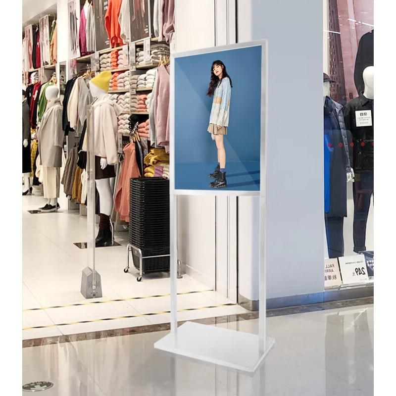 广告双杆立牌展架双面招牌KT板支撑展示架立式落地导向指示牌