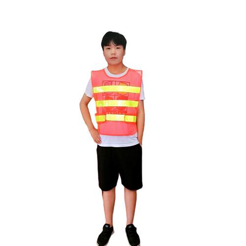 厂家供应反光衣环卫马甲反光晶格背心安全交通养护公路网眼背心