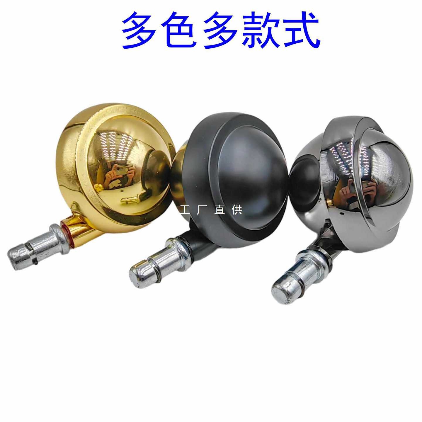 ft63大 锌合金脚轮地毯轮子家具酒店万向轮转椅轮子滚轮斜边轱辘