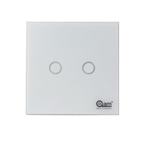Coolcam Z-Wave Light Switch EU 2Gang  欧规2路灯控Z-Wave系列