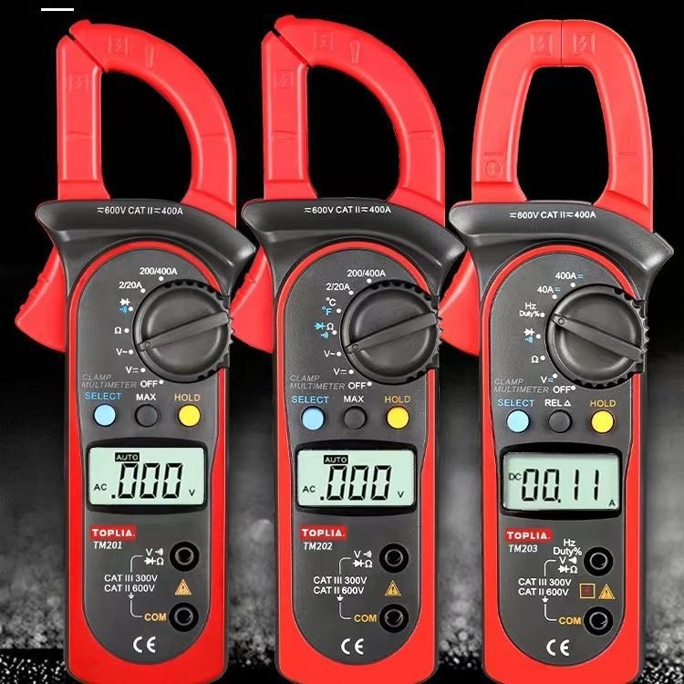 优利德拓利亚TM201/TM202高精度数字钳形表数字电流表交直流钳表
