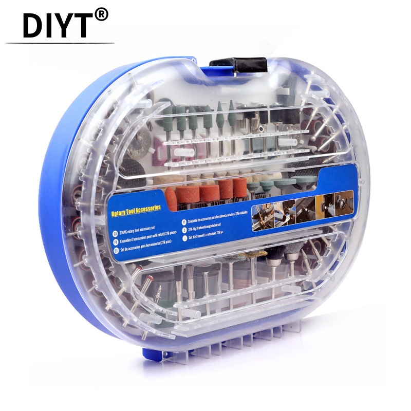 276PC套装电磨机配件木工根首饰玉石切割打磨抛光雕刻机便携式