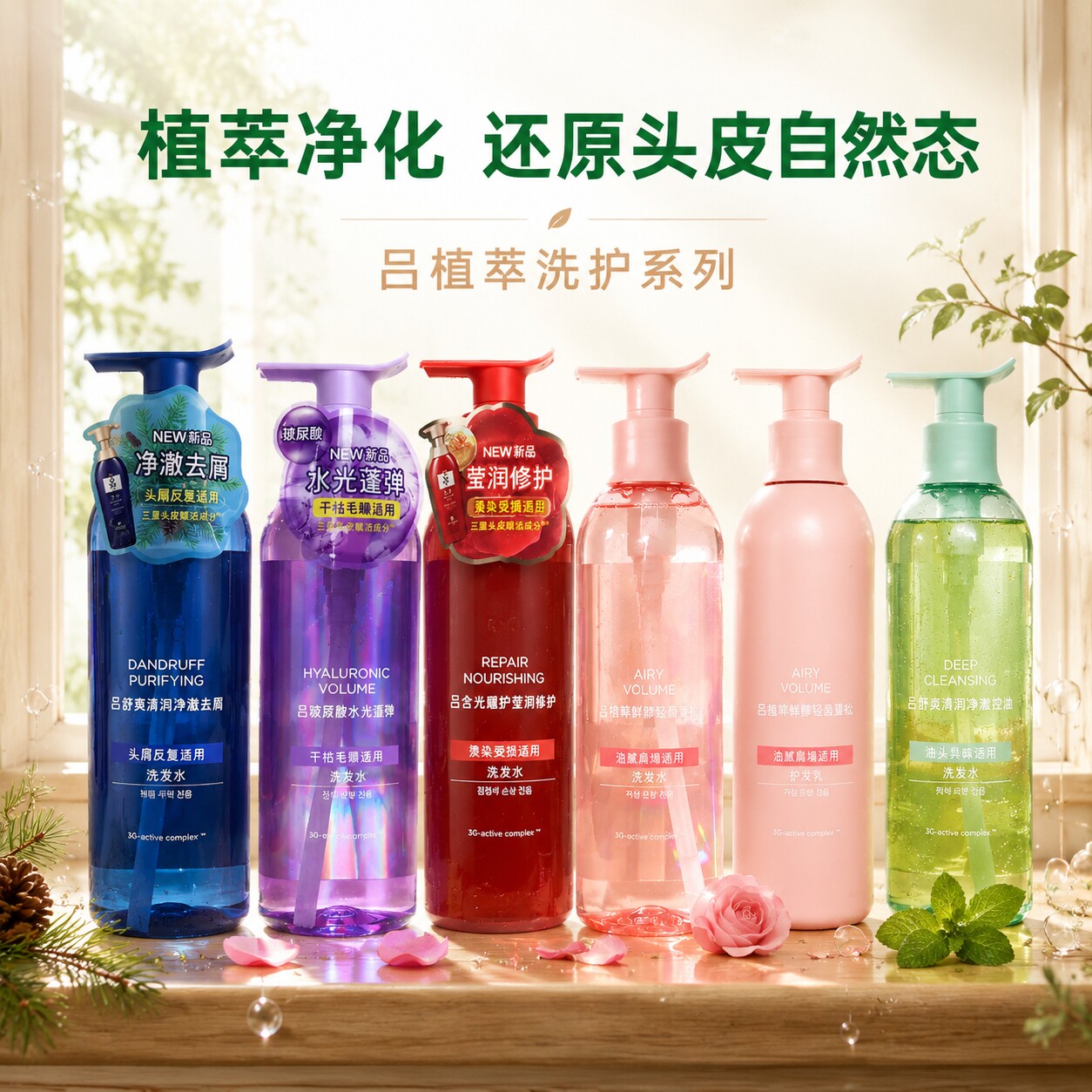 吕植萃深清控油去屑蓬松洗发水