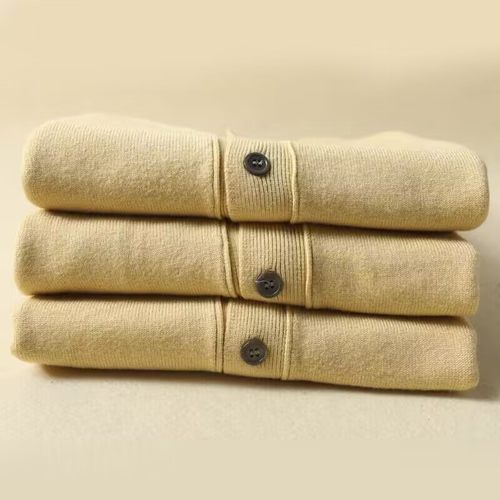 春秋爱心可刺绣定制针织开衫