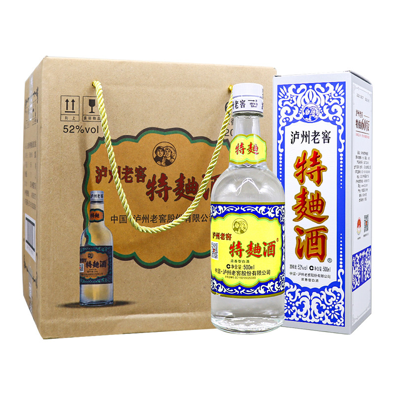 泸州特曲 工农60版特曲 52度 浓香型白酒500ml*6瓶整箱装