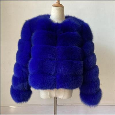 Faux fur fox fur jacket欧美仿皮草狐狸毛女短款长袖毛毛皮外套