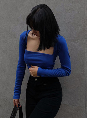 2023 jacket women slim open navel solid color bottoming vest