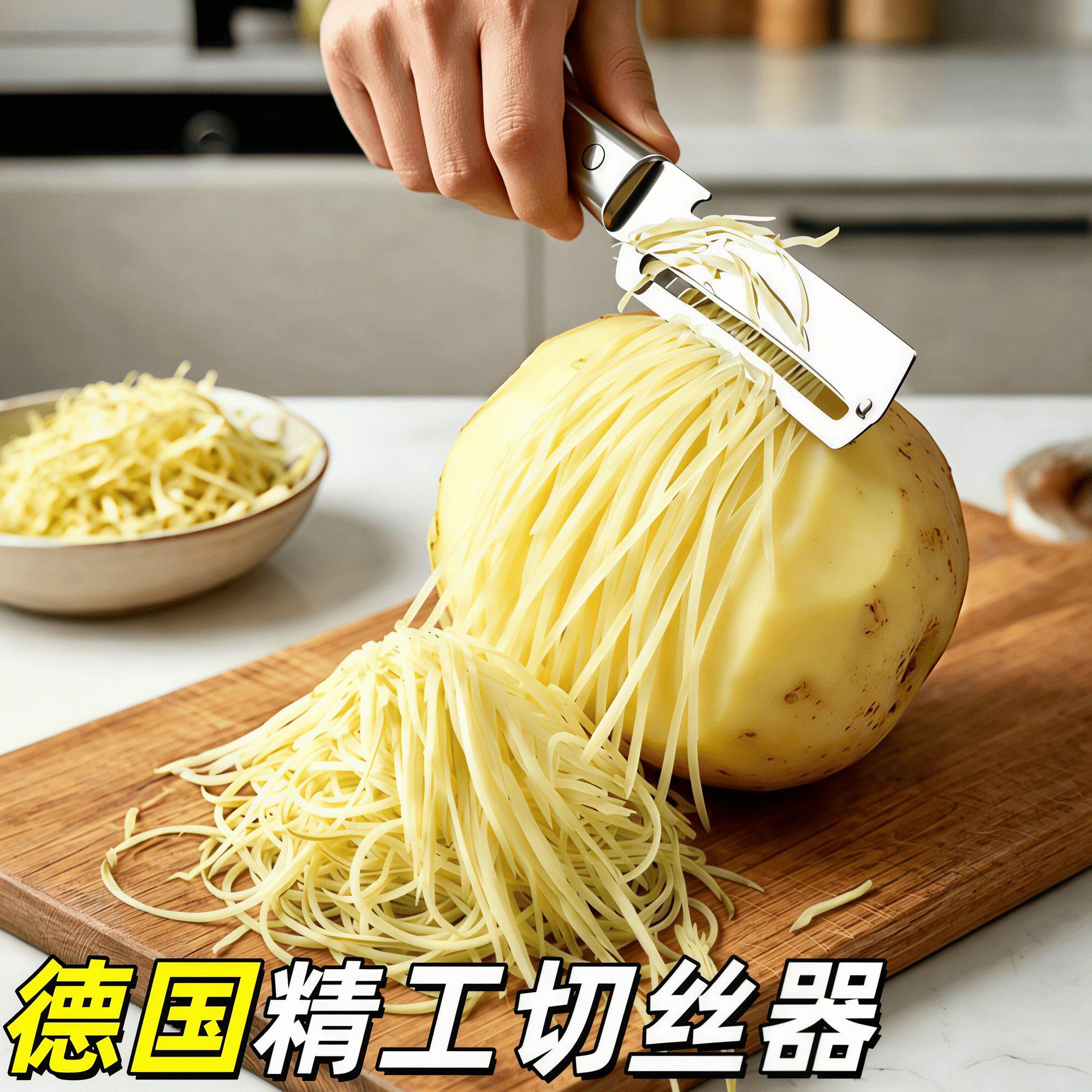 德国精工不锈钢三合一切菜器