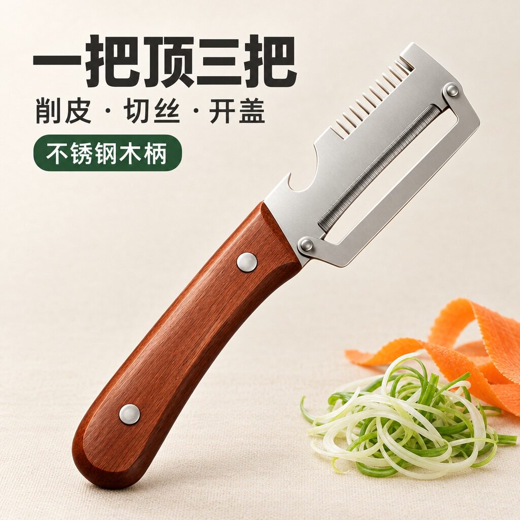 德国三合一不锈钢削皮切丝器