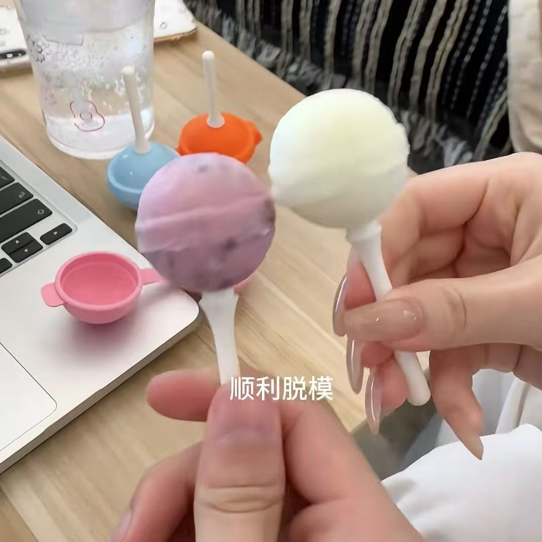 儿童小号棒棒糖雪糕模具硅胶图片