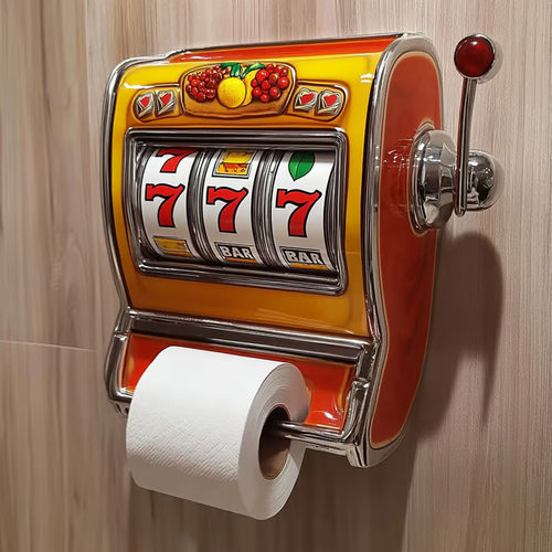 新品 Slot Machine Toilet Roll Holder 自动售货机厕纸架