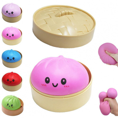 Dumpling Squishies Toy 仿真包子捏捏乐解压玩具 饺子扭扭玩具
