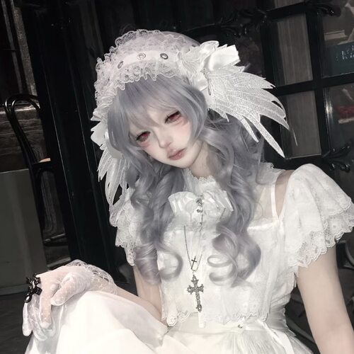 Lolita翅膀发带哥特暗黑天使头饰发饰朋克辣妹cosplay配饰亚文化