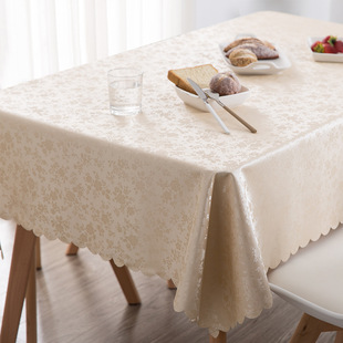 跨境欧式 防水桌布防烫防油免洗餐桌布家用台布长方形茶几桌布