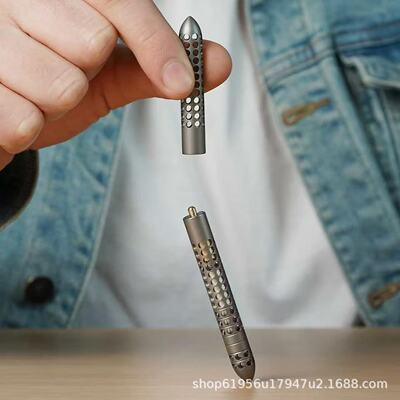 Magnetic Fidget Pen Titanium EDC Pen磁性指尖陀螺钛金属笔减压