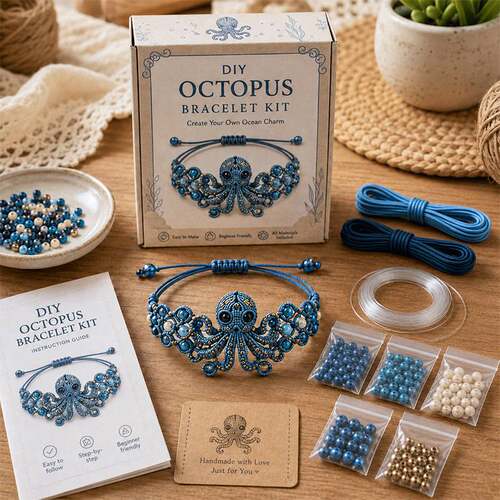 新品 DIY Beaded Bracelet Making Kit 创意串珠手链制作套装