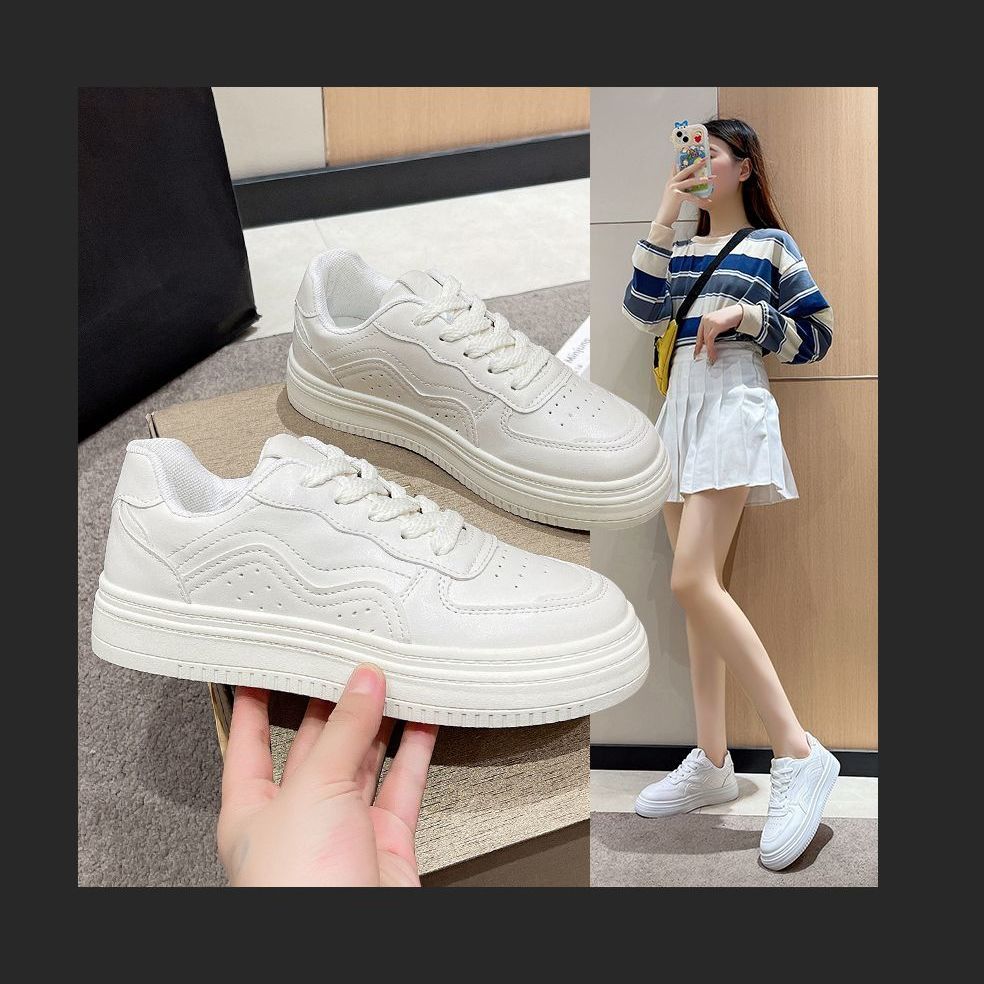 2025小白鞋奶fufu夏季百搭废土风新款厚底ins复古休闲学生鞋子女