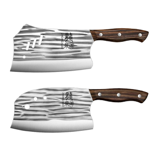 新疆仓库直发刀具家用菜刀锻打切菜刀厨师专用斩骨刀包邮开刃的刀