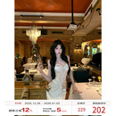 蕾丝拼接礼服裙包臀长裙裙子 吊带连衣裙女2025冬季 牛了牛了 法式