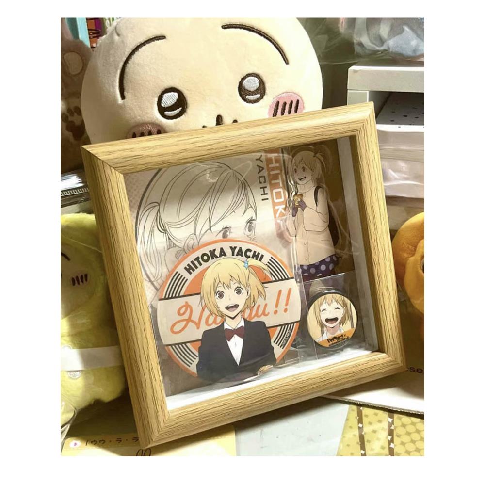 谷美展示框吧唧亚克力相框摆台谷子收纳75mm65mm吃谷人桌面好物盒