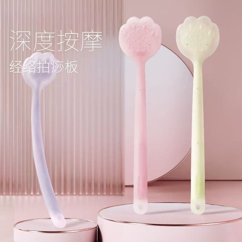 拍痧板经络拍硅胶拍痧板拍拍棒捶背敲打器锤肩放松颈椎按摩颈肩