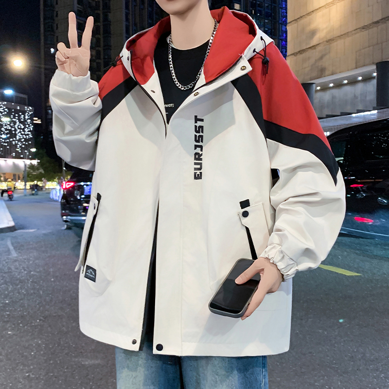 青少年连帽男士夹克2025秋季新款