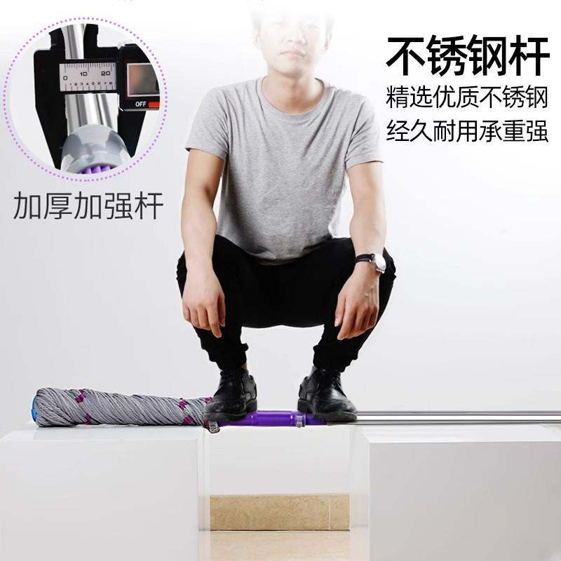 热销W3TK免手洗拖把自拧水托布旋转布条家用一拖净挤水懒人地拖