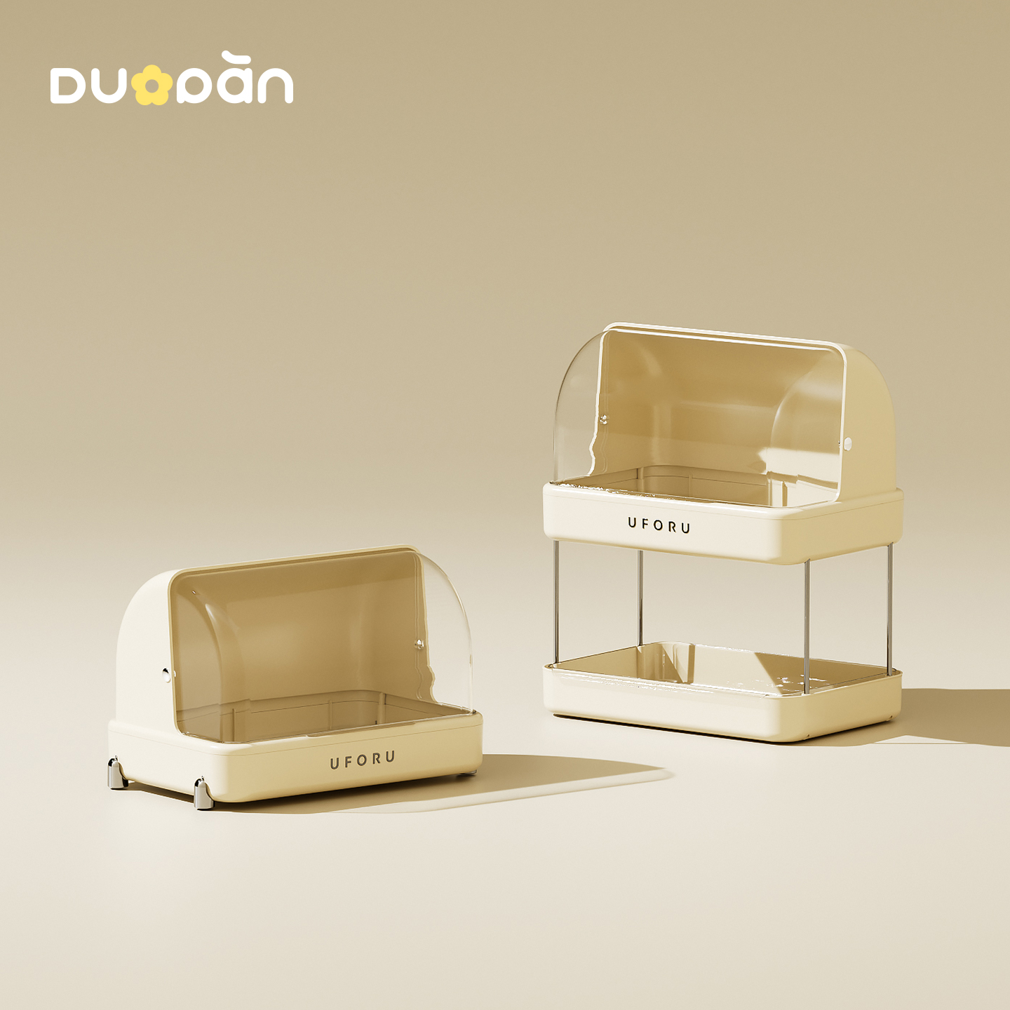 杯子收纳置物架桌面双层防尘托盘