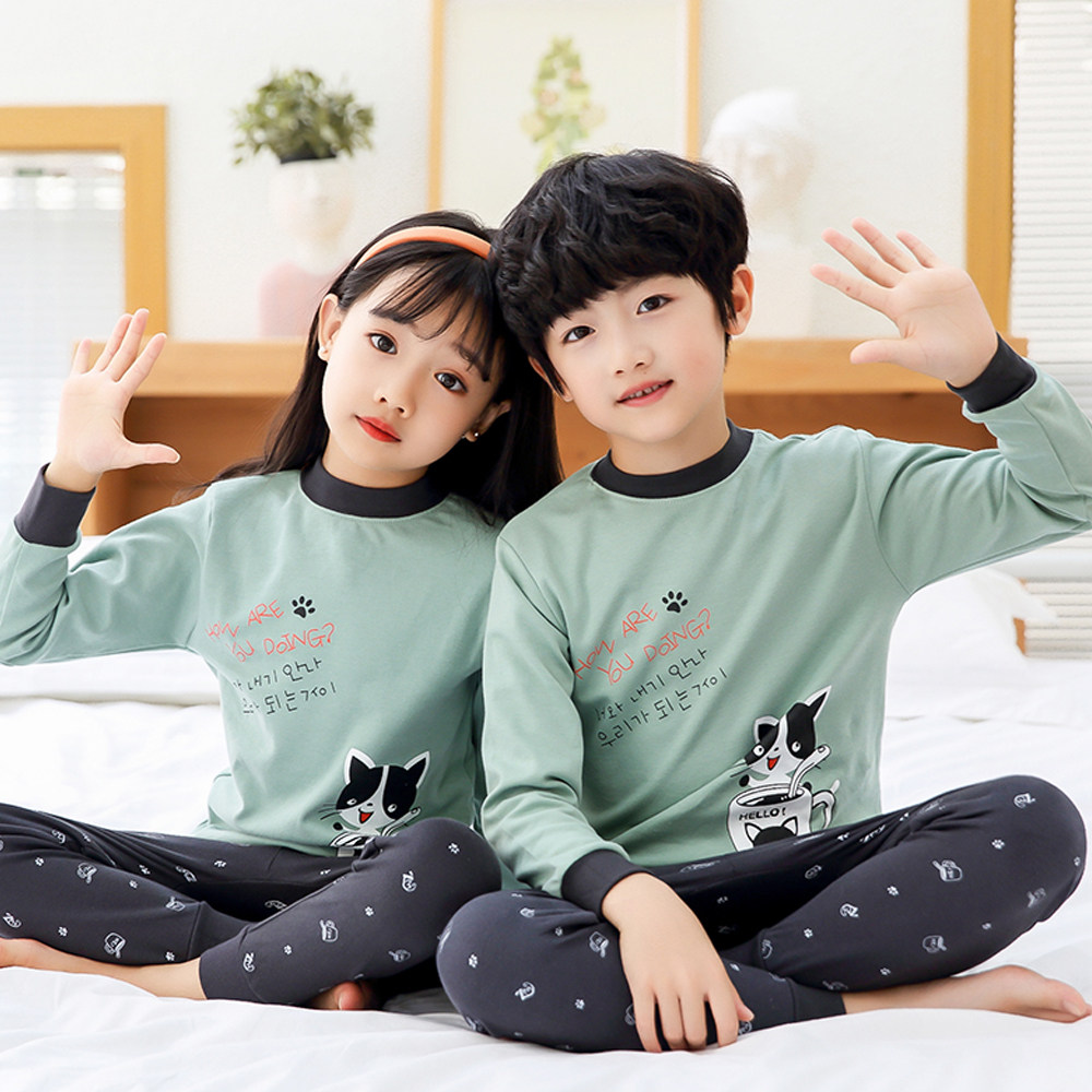 儿童内衣套装纯棉秋衣秋裤男孩女童棉毛衫半高领中大童睡衣全棉,童装/婴儿装/亲子装,内衣套装,淘宝优惠券,粉丝福利购,淘宝优惠卷