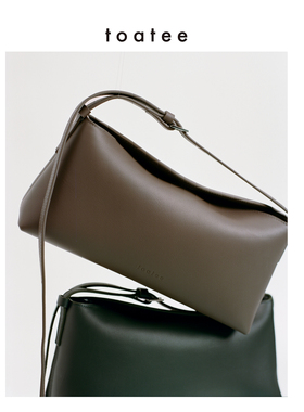 TOATEE 极简经典牛皮手提单肩包 多背式可调节肩带