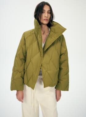 【博主同款】TOATEE 90%白鹅绒X防水 轻暖立领菱格绗缝鹅绒羽绒服