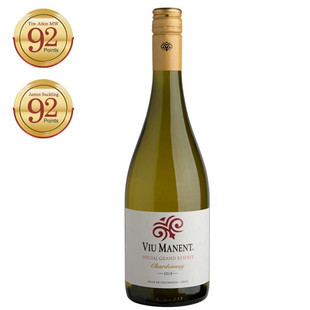 威玛(Viu Manent)酒庄特酿珍藏霞多丽空加瓜谷原瓶进口干白葡萄酒