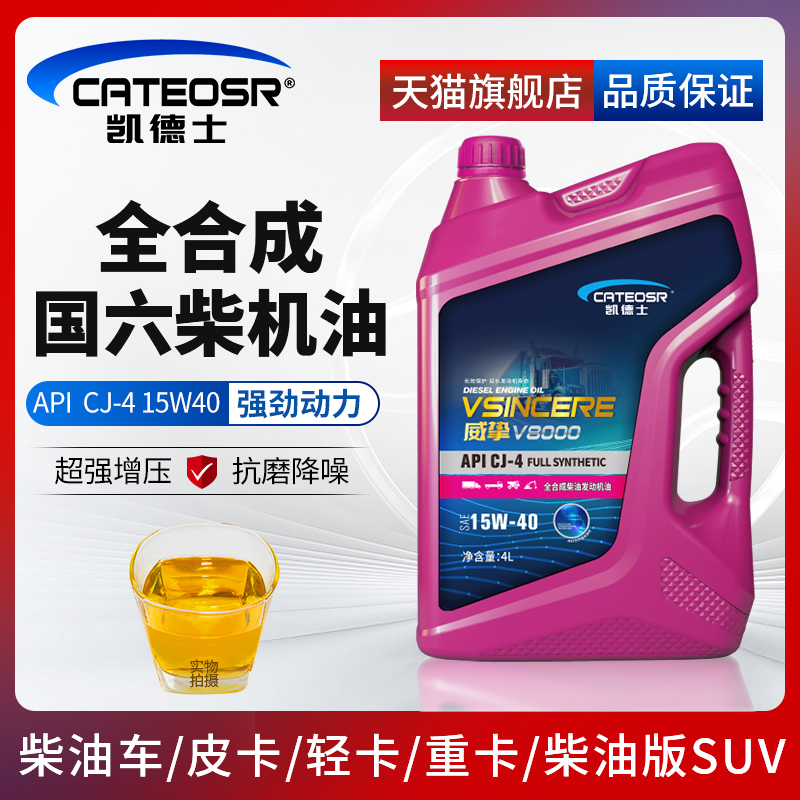 CJ-4全合成15W4柴油机油4升装