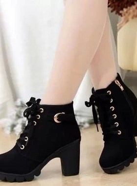 2018 women winter ladies high heels shoes Martin boots 41 40