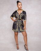 shirt yards women printed dressРубашка юбка