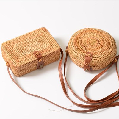 2019 Bohemian Straw Bags for Women Handbag Summer Rattan Bag