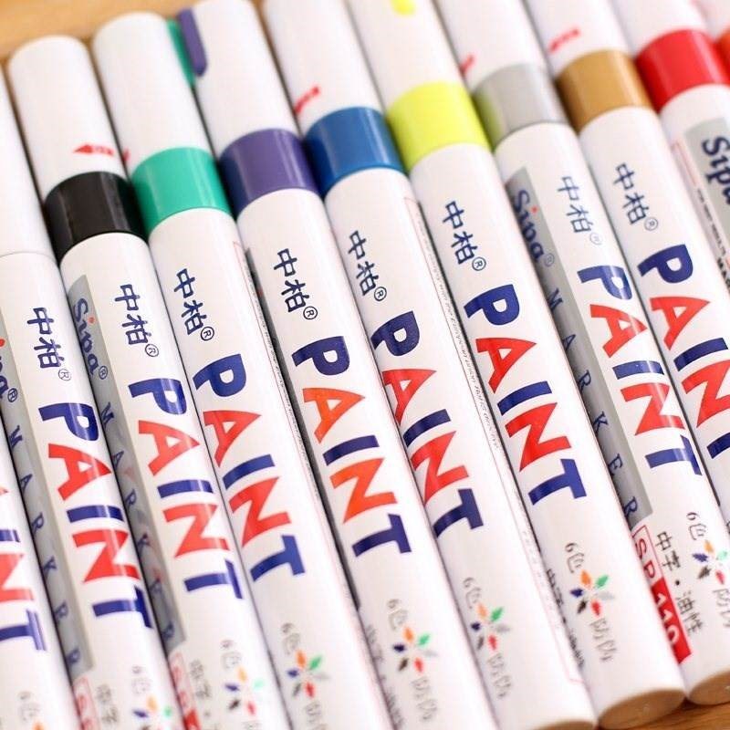 Pack the paint pen sp-110 box with 12 oil color marker water图片