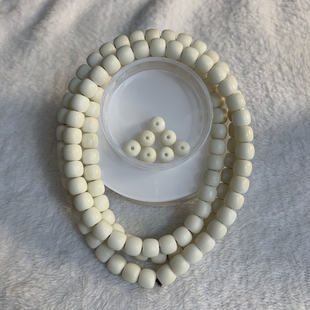 原生态白玉菩提108颗长串非菩提根精工老型手串文玩男女佛珠念珠