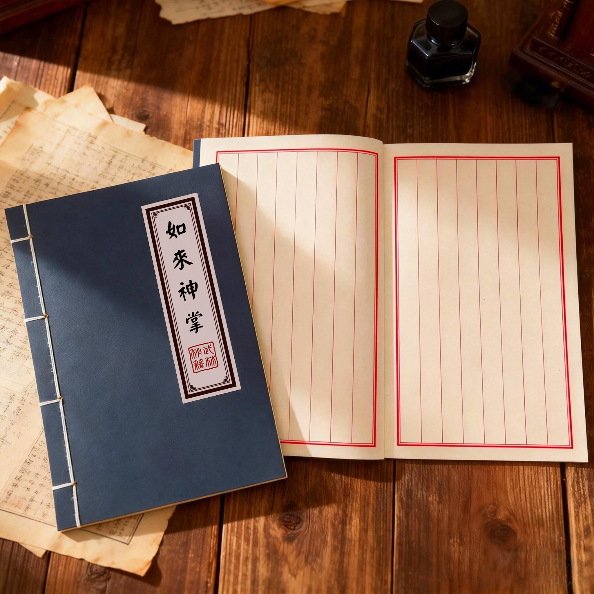 创意武功秘籍笔记本复古线装个性武林秘籍日记本记事本子封面定制