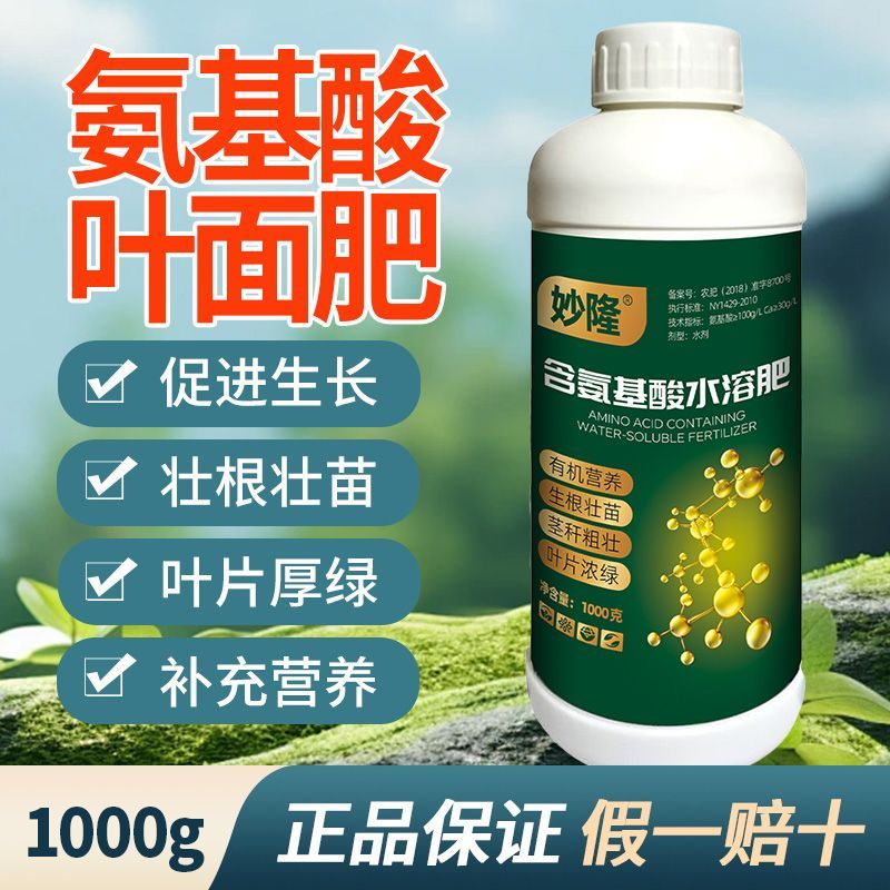 氨基酸叶面肥促进生长壮