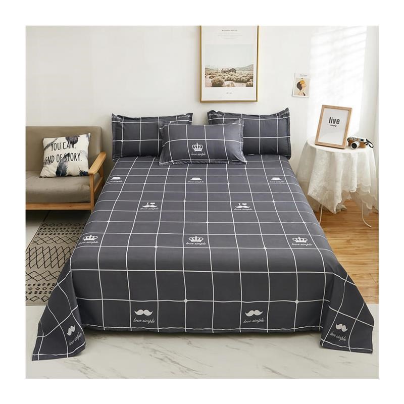 single flat sheet bedcover bed sheet cover bedsheet student
