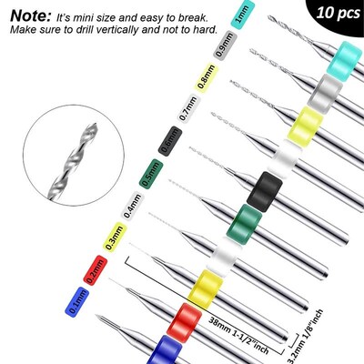 Micro Mini Pin Vise Hand Drill Twist Bit PCB Set Rotary Tool