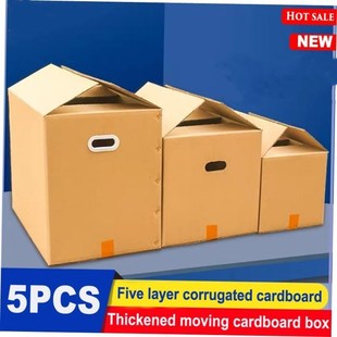 paper packing box cardboard carton Moving 5PCS boxes
