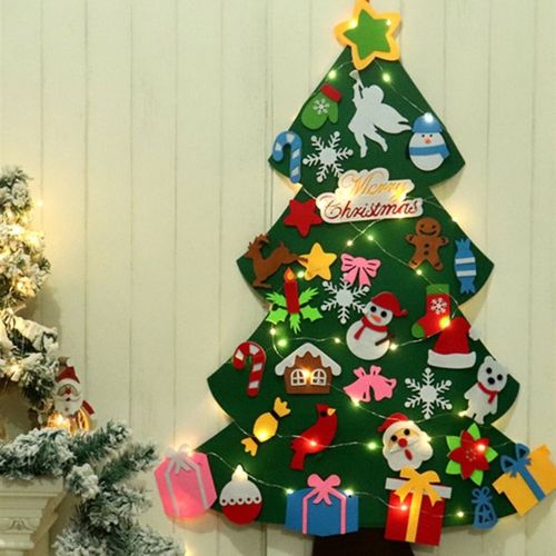 DIY Felt Christmas Tree Christmas Decoration for Home Navida