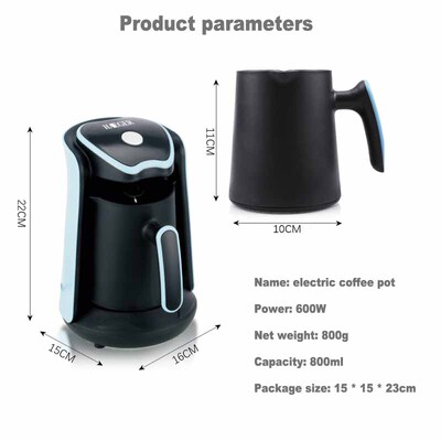 800ml Electric Coffee pot Turkish coffee machine make coffee