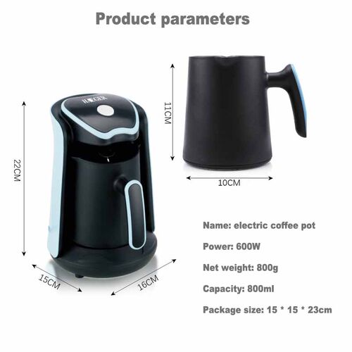 800ml Electric Coffee pot Turkish coffee machine make coffee